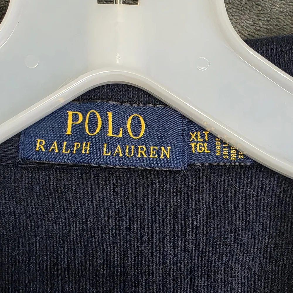 Polo Ralph Lauren Sweater Men's XLT Navy 1/4 Zip Pullover - Picture 2 of 7